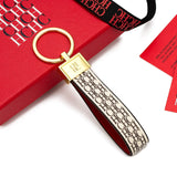 Chaveiro CHCH – Couro, Design Exclusivo com Estampa, Estilo Minimalista e Sofisticado, Presente Elegante