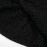 Vestido Bicolor – Decote V, Manga Longa, Slim Fit com Bolsos Bordados