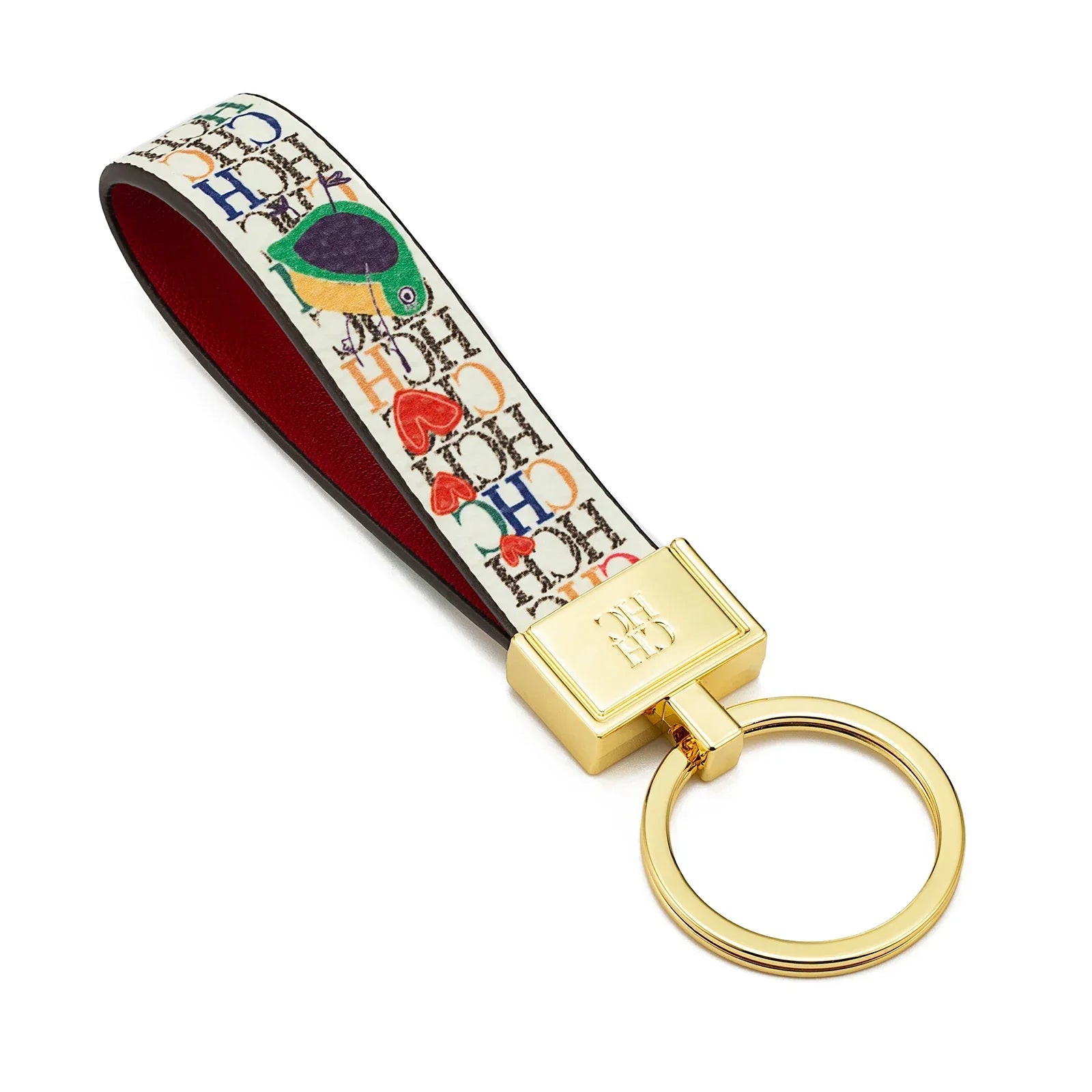 Chaveiro CHCH – Couro, Design Exclusivo com Estampa, Estilo Minimalista e Sofisticado, Presente Elegante