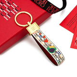 Chaveiro CHCH – Couro, Design Exclusivo com Estampa, Estilo Minimalista e Sofisticado, Presente Elegante