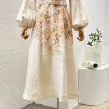 Vestido Luxo ALEMÃIS 100% Linho puro