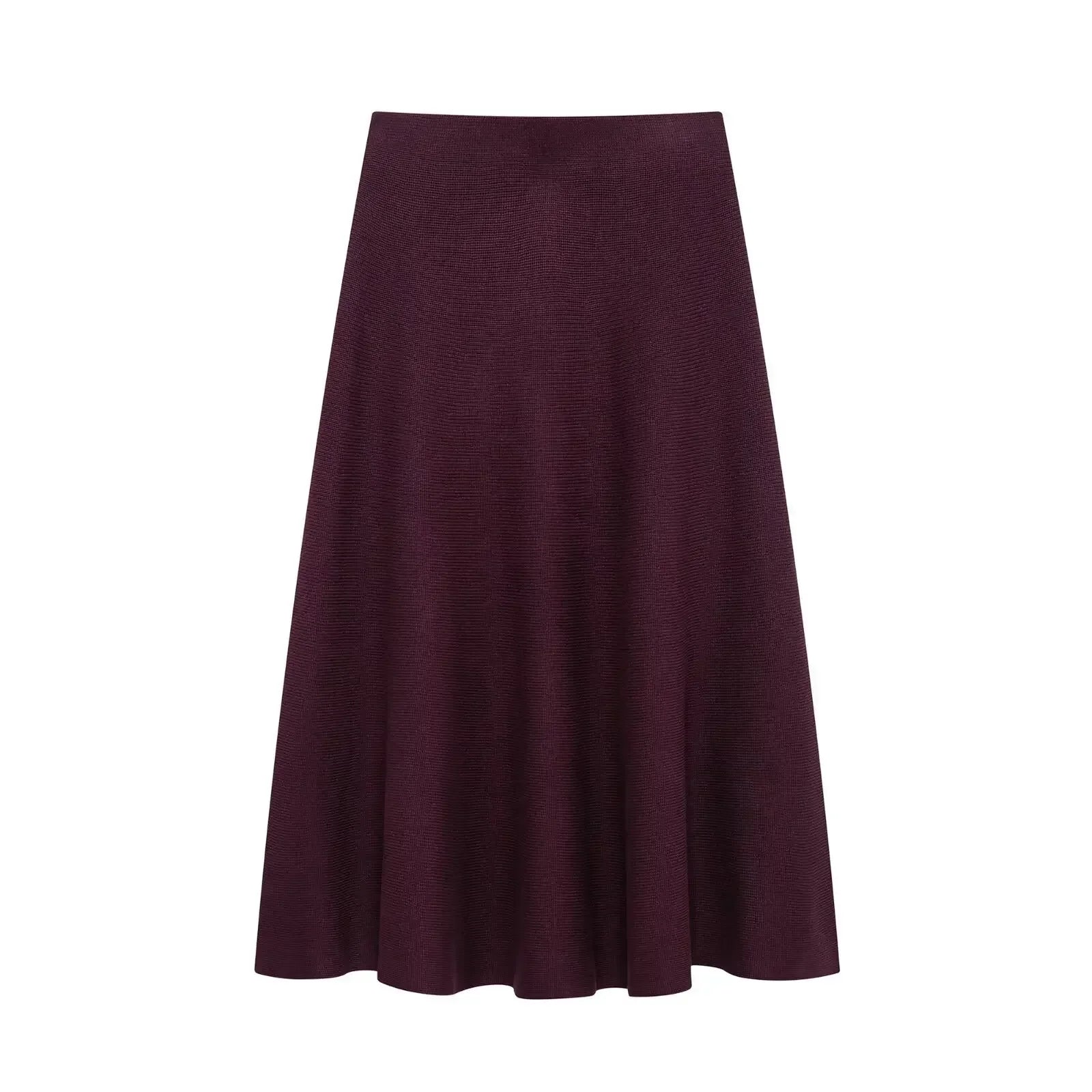 Conjunto Feminino Minimalista em Tricô – Jaqueta + Saia | Look Elegante
