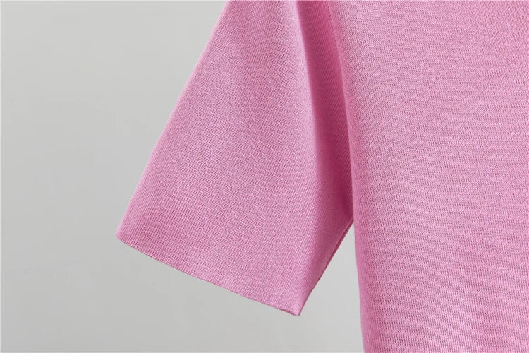 Conjunto Executivo Feminino – Tricô Elegante com Casaco Longo e Saia