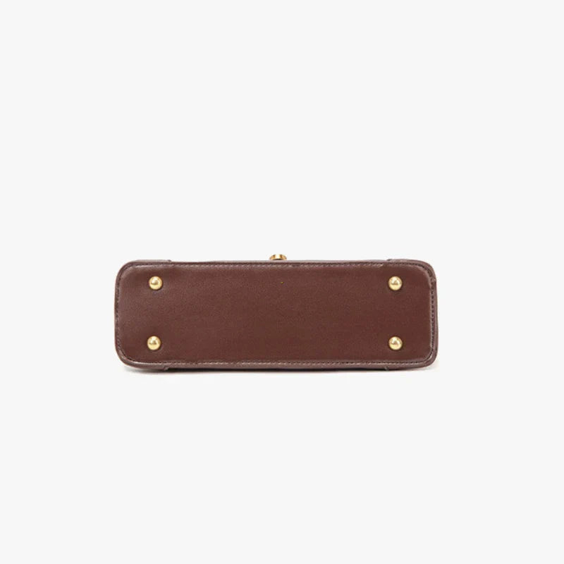 Bolsa de Ombro – Couro Ecológico, Estilo Luxo, Pequena e Elegante, Modelo Underarm/Clutch