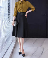 Conjunto saia e Camisa Alfaiataria Luxo