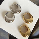 Argolas Grossas – Brilho Intenso em Aço Inoxidável