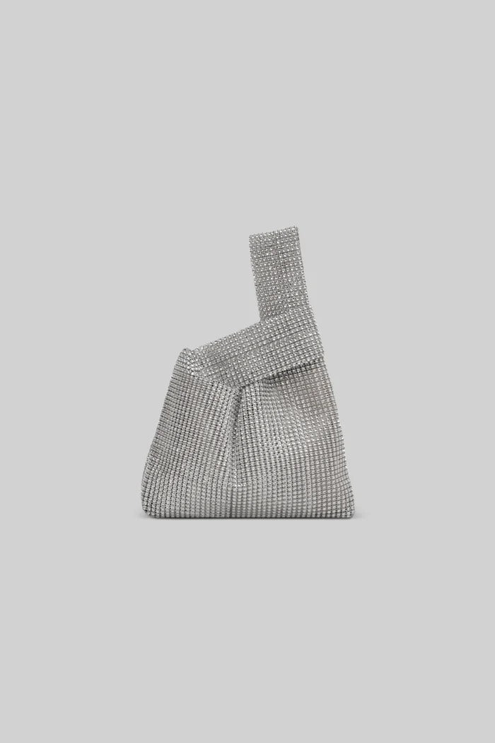 Bolsa de Mão Strass - Ouro/Prata