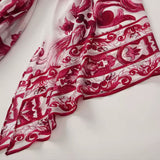 Vestido Longo Floral Estilo Porcelana – Elegância Atemporal