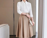 Conjunto saia e Camisa Alfaiataria Luxo