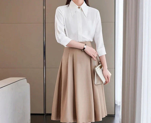 Conjunto saia e Camisa Alfaiataria Luxo