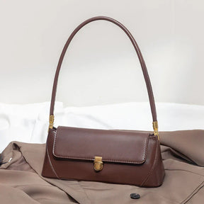 Bolsa de Ombro – Couro Ecológico, Estilo Luxo, Pequena e Elegante, Modelo Underarm/Clutch