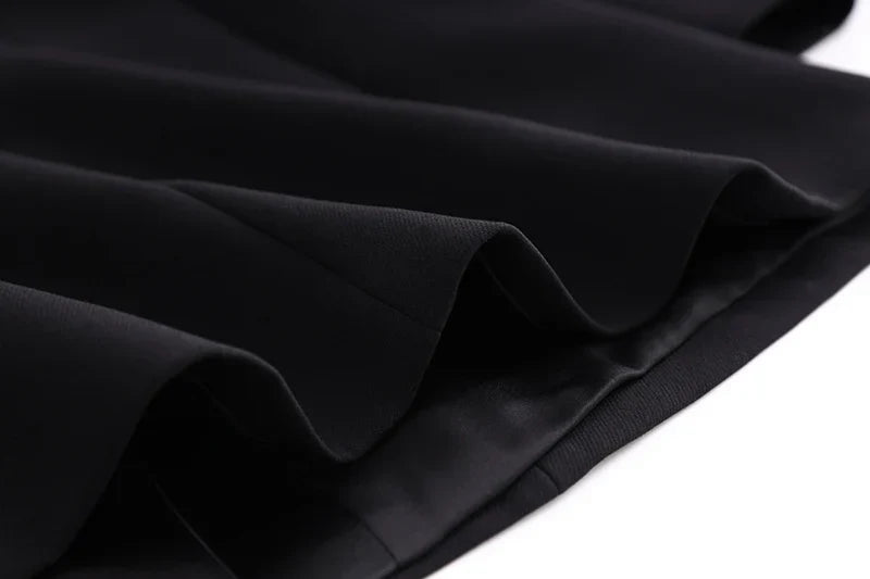 Blazer/Vestido Com bordado em Cristais - Com lapela em cetim