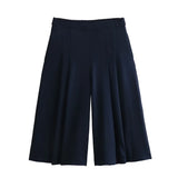 Conjunto Elegante – Blazer Curto com Botões Decorativos e Calça Pantalona