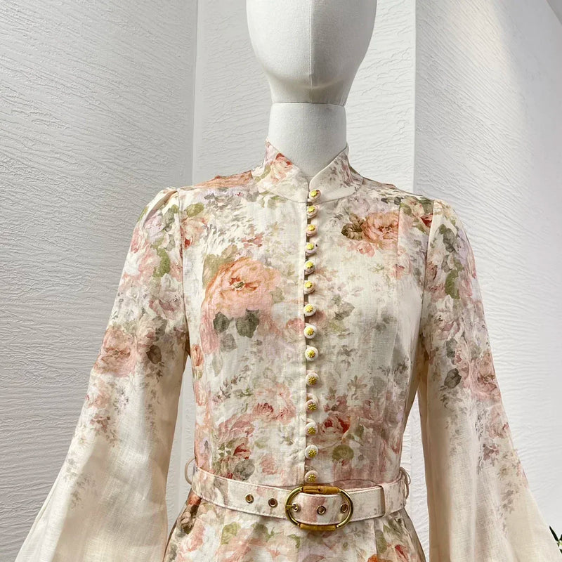 Vestido Luxo ALEMÃIS 100% Linho puro