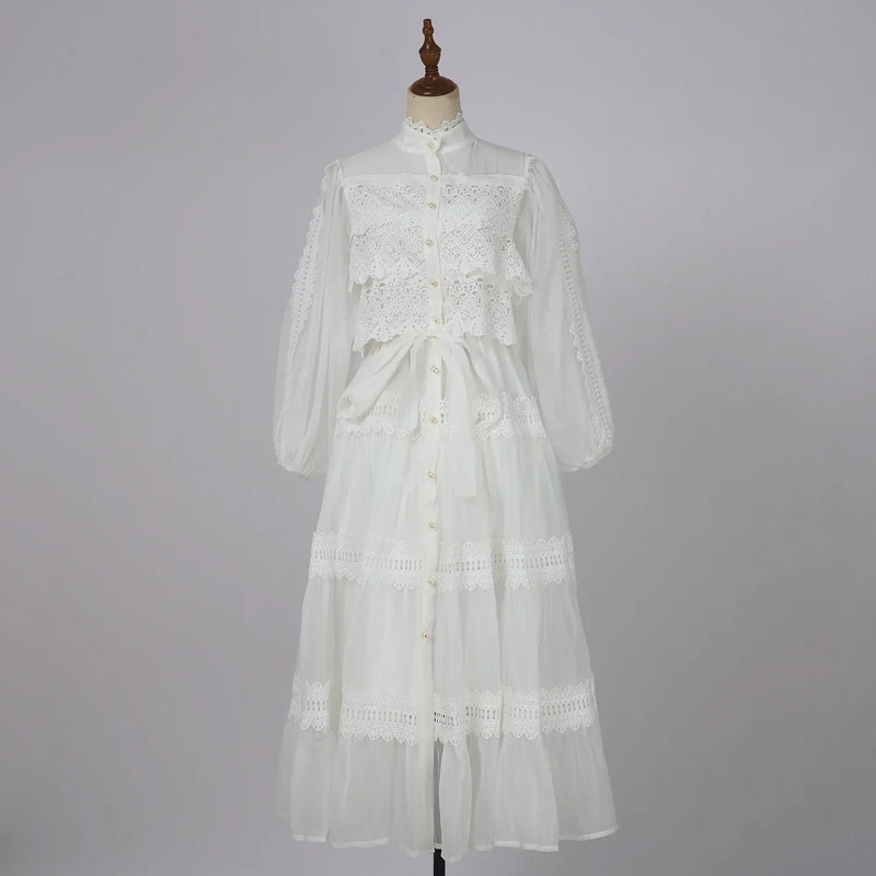 Vestido Lumière – Edição Exclusiva com Renda Bordada