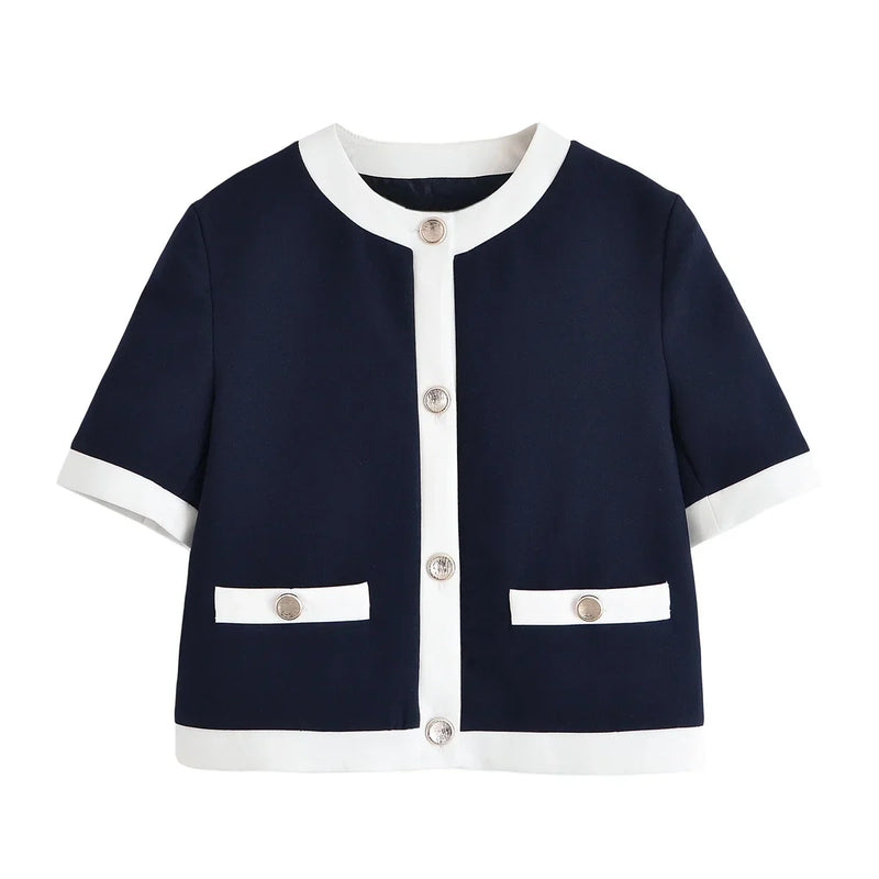 Conjunto Feminino Versátil – Blusa Básica com Recortes e Calça Reta Cintura Alta