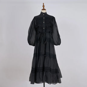 Vestido Lumière – Edição Exclusiva com Renda Bordada