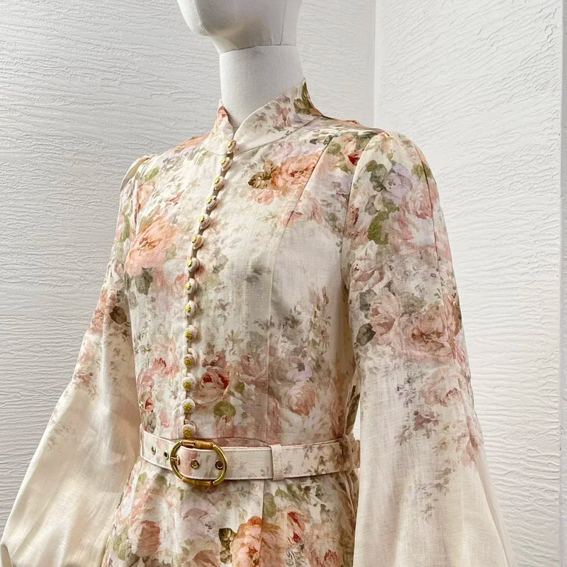 Vestido Luxo ALEMÃIS 100% Linho puro