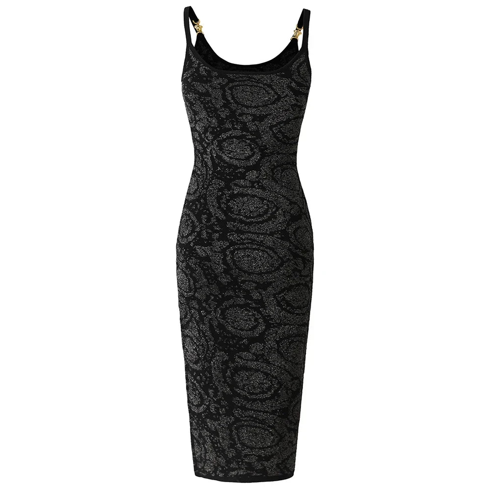 Vestido com Designer Sofisticado - Detalhe dourado na alça