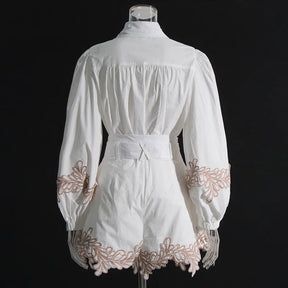 Conjunto bordado com cinto - Novidade