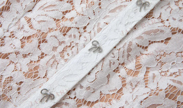 Vestido Longo de Renda Estilo Sereia – Elegância e Sofisticação em Cada Detalhe