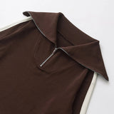 Conjunto Moletom Pulôver e Calça Cintura Alta com Elastano, Estilo Vintage