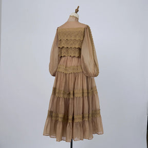 Vestido Lumière – Edição Exclusiva com Renda Bordada