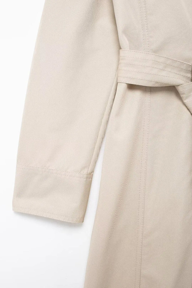 Vestido Chemise Feminino Estilo  – Manga Longa, Gola Slim