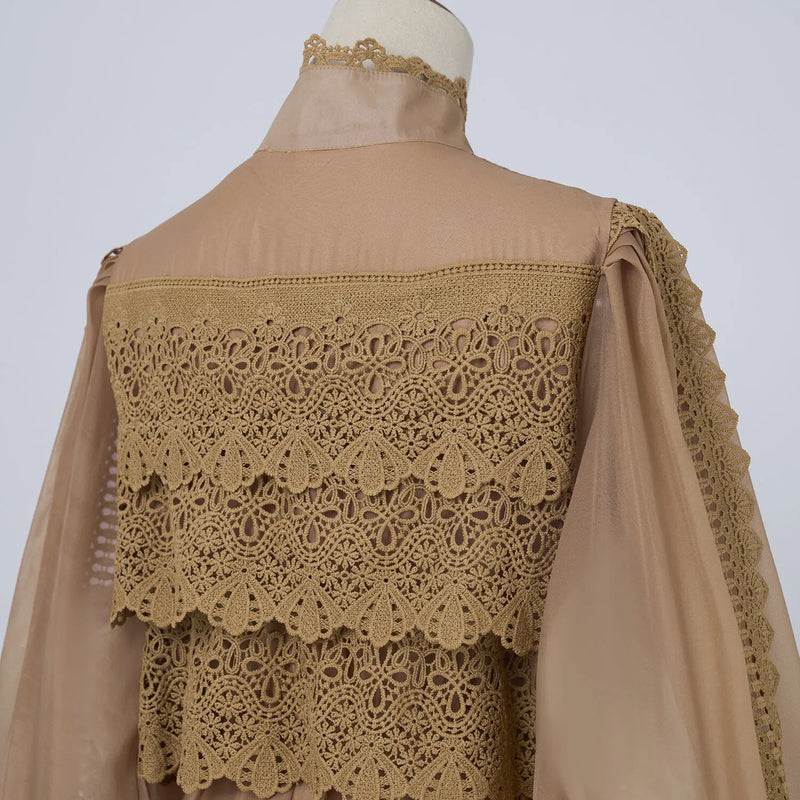 Vestido Lumière – Edição Exclusiva com Renda Bordada