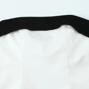 Blusa Sem Alças com Laço - Top Cropped Branco Estilo Chic