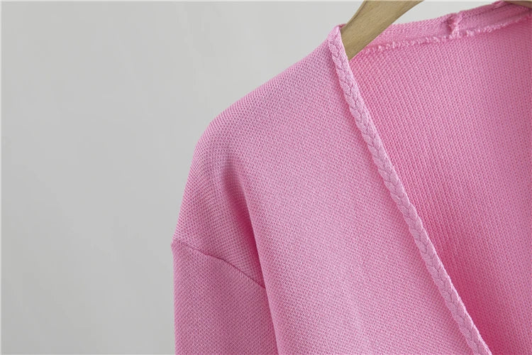 Conjunto Executivo Feminino – Tricô Elegante com Casaco Longo e Saia