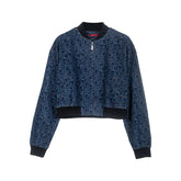 Jaqueta Jeans CHCH – Com Zíper e Bolsos, Gola Lapela, Manga Longa, Estilo Vintage e Fashion