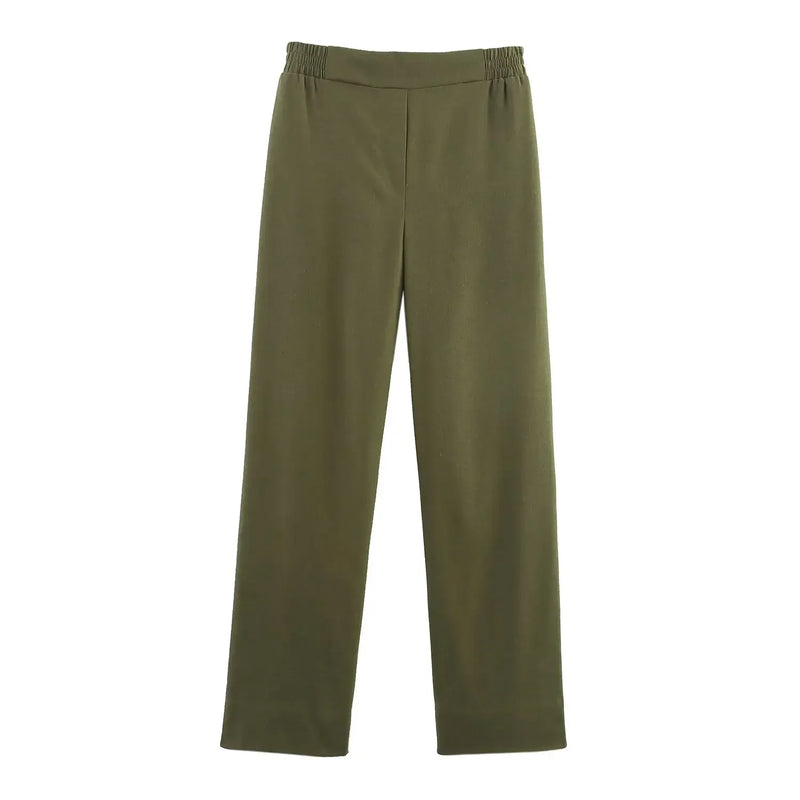 Conjunto Alfaiataria Moderna – Blazer com Botões Duplos e Calça Wide Leg