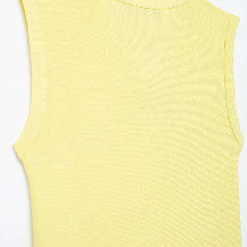 Mini Vestido Modal Plissado de Malha com Gola Redonda