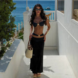 Conjunto Tres peças - Biquini e saia