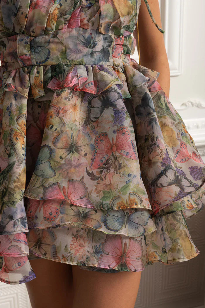 Vestido  – Estampa Colorida, Sexy e Charmoso