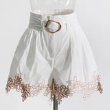 Conjunto bordado com cinto - Novidade