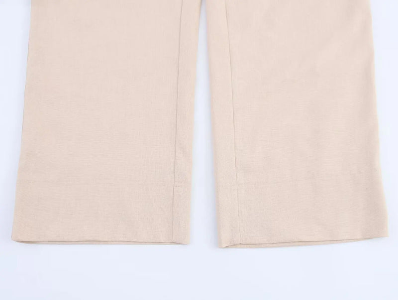 Conjunto Alfaiataria Moderna – Blazer com Botões Duplos e Calça Wide Leg