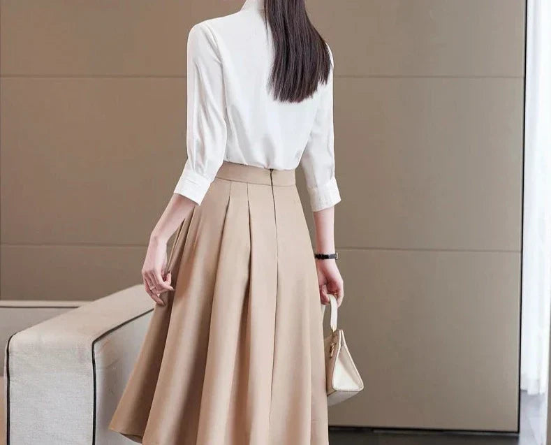 Conjunto saia e Camisa Alfaiataria Luxo