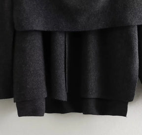 Casaco com Gola Assimétrica – Inverno com Estilo e Conforto