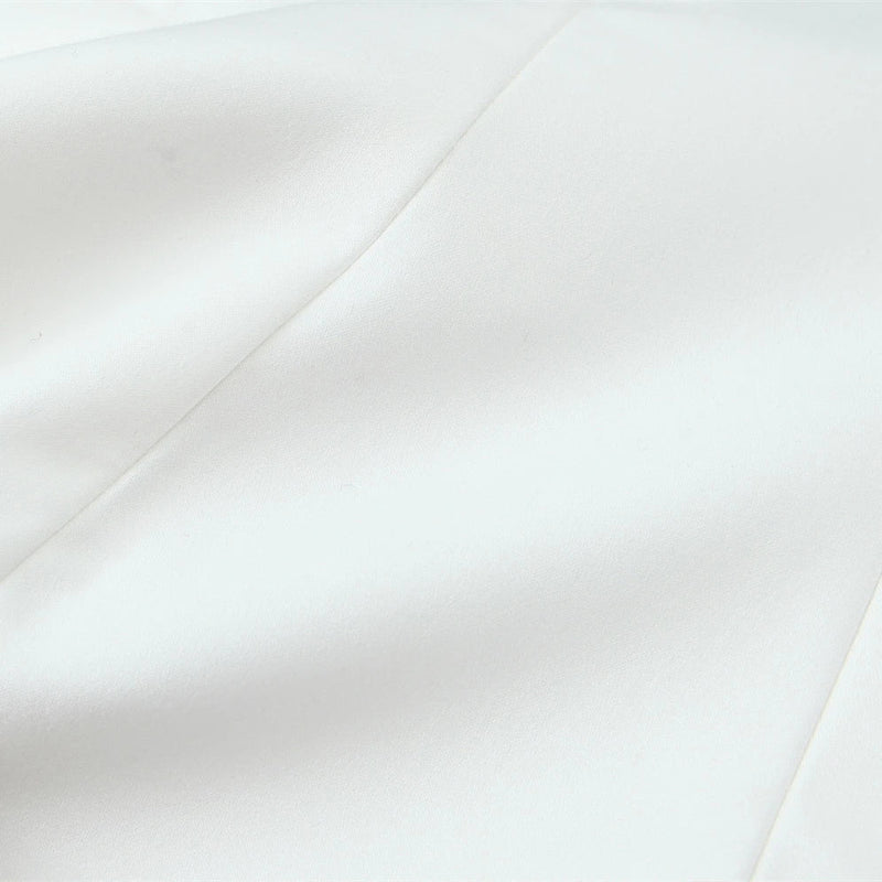 Blusa Sem Alças com Laço - Top Cropped Branco Estilo Chic