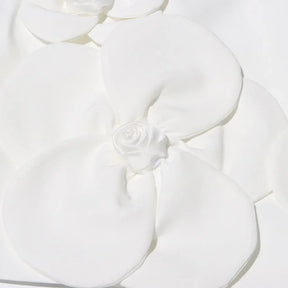Vestido de Flores 3D – Sem Mangas, Elegância e Sofisticação