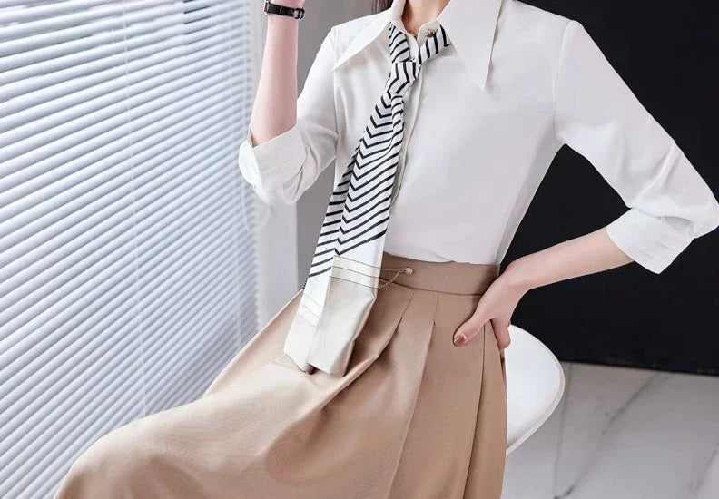 Conjunto saia e Camisa Alfaiataria Luxo