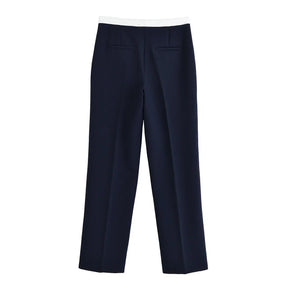 Conjunto Feminino Versátil – Blusa Básica com Recortes e Calça Reta Cintura Alta