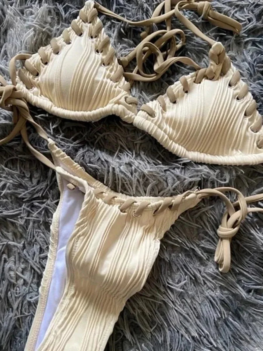 Biquíni Cortininha Trançado - Boho Chic