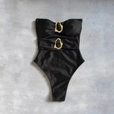 Maiô Monokini com Detalhes Vazados - Moda Praia Sexy e Elegante