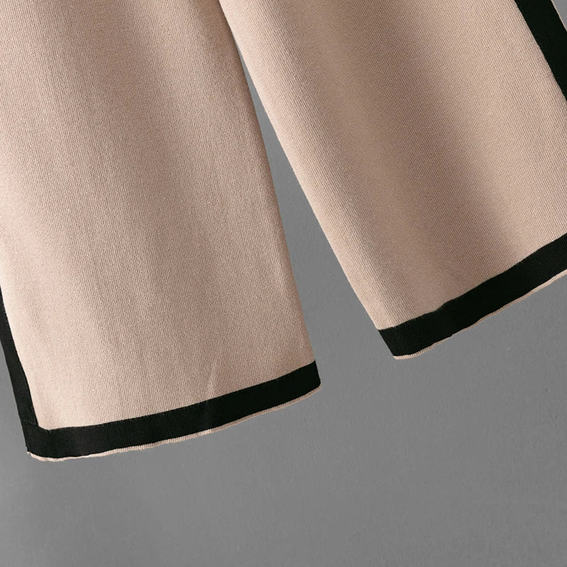 Conjunto Feminino em Tricô – Cardigan Casual com Calça