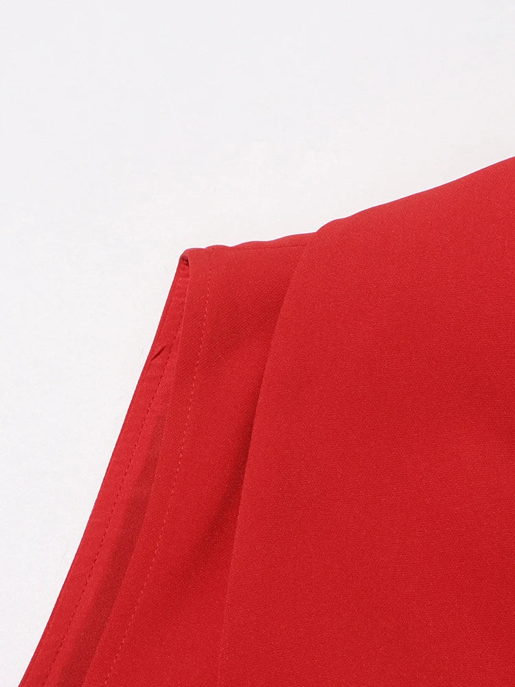 Vestido Minimalista Colar Entalhados - Cintura Alta e Sem Mangas