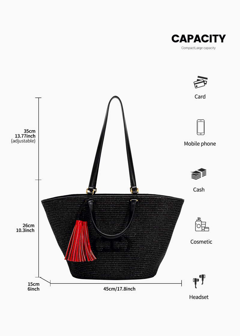 Bolsa Feminina CHCH – para Praia, Compras e Viagens