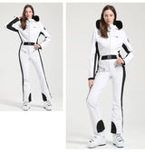 Macacão de Esqui Feminino GSOU SNOW – Peça Única, Acolchoado, Impermeável, Respirável e à Prova de Vento